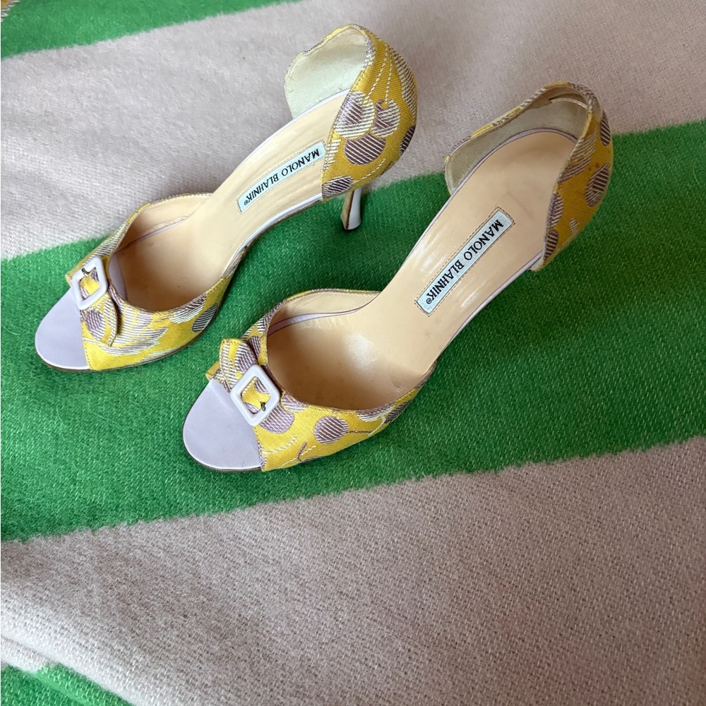 Manolo Blahnik Cherry Heels